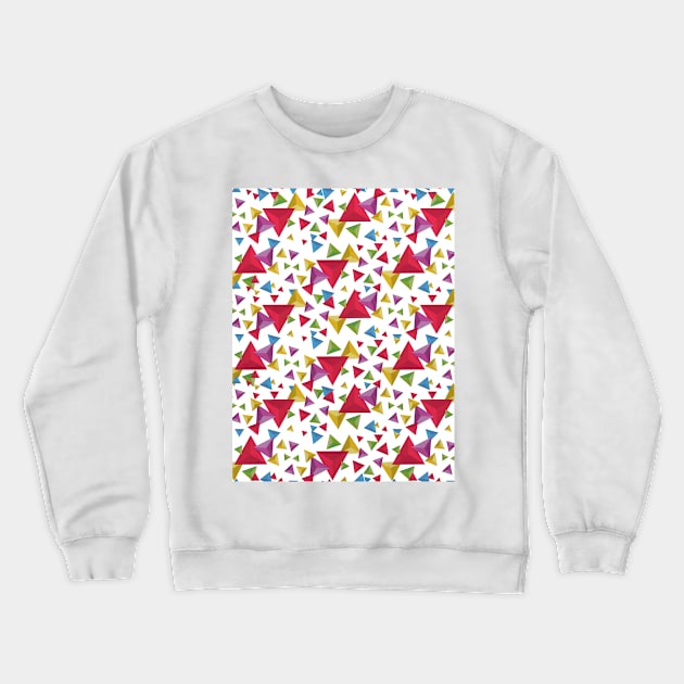 Fractal Triangles Pattern Crewneck Sweatshirt by Tobe_Fonseca